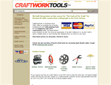 Tablet Screenshot of craftworktools.com